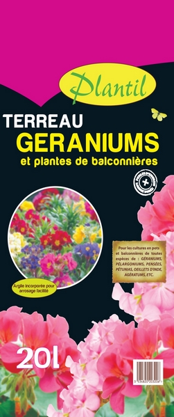 géraniums plantil 20L Sorexto Isère
