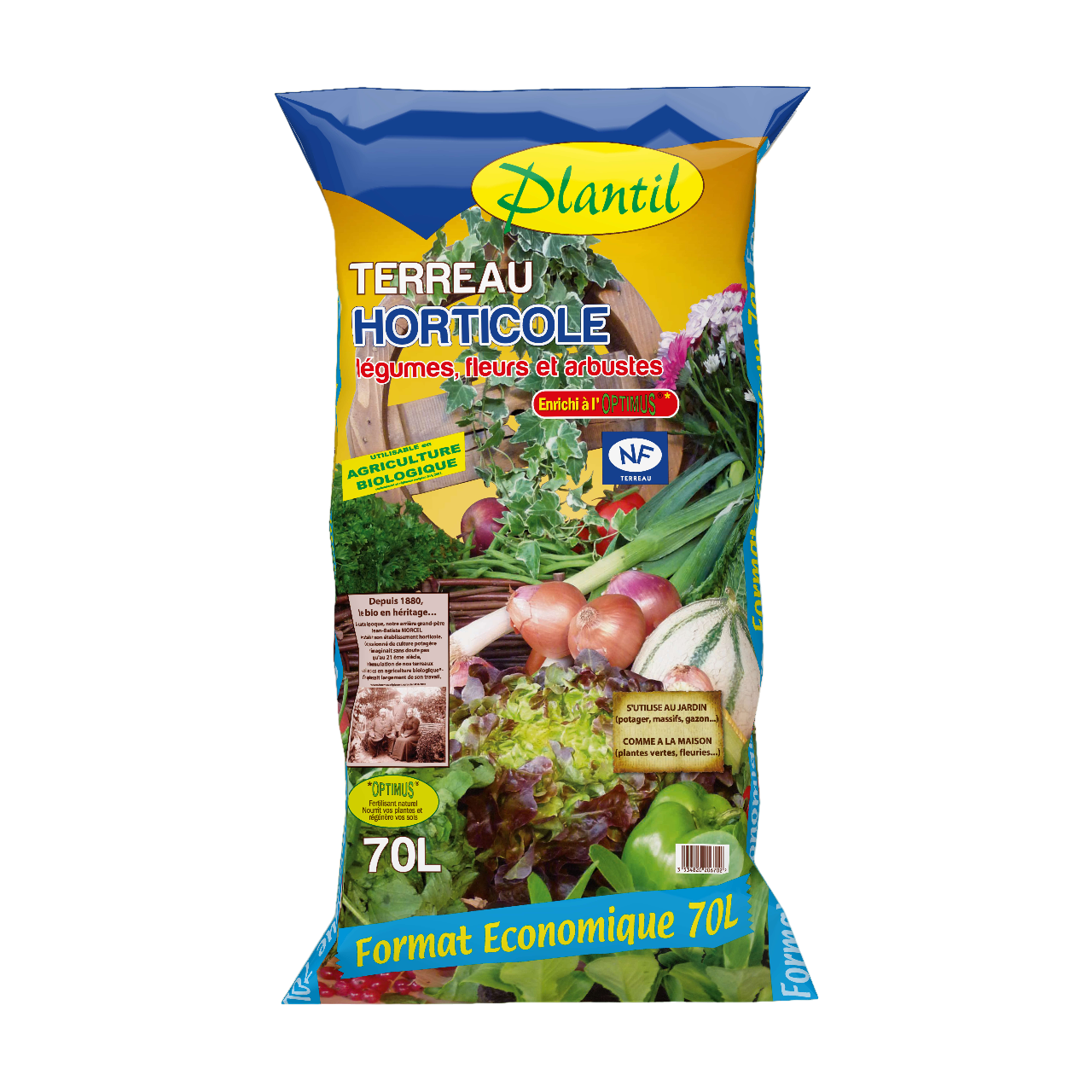 Les produits   Amendement et terreau - Terreau rempotage plante  verte et fleurie UAB 10L